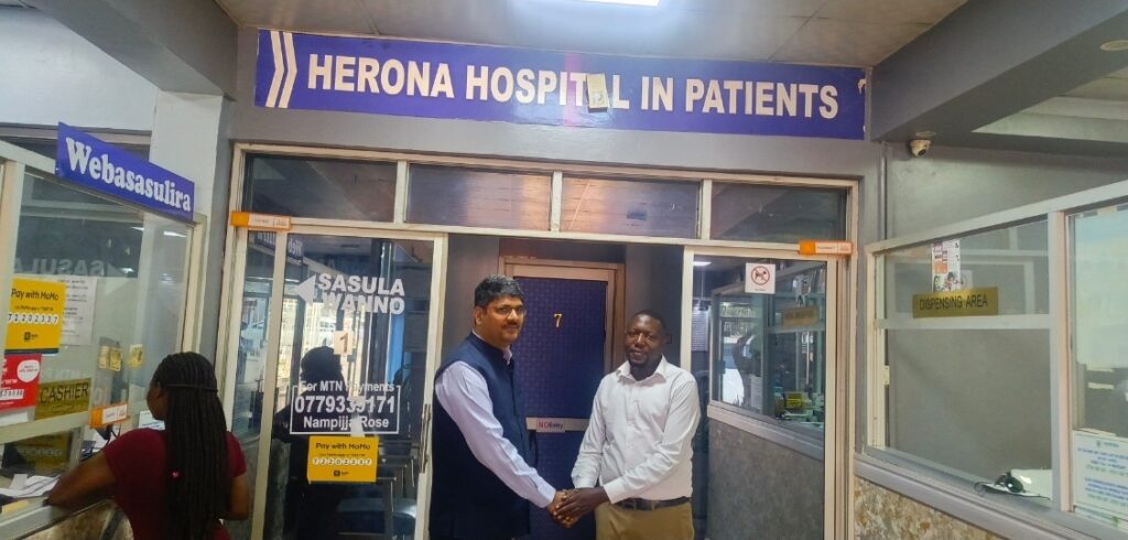 Herona Community Hospital Hosts Mr. Brihastipati Tripati Managing  Director Claps Industries Ltd, India